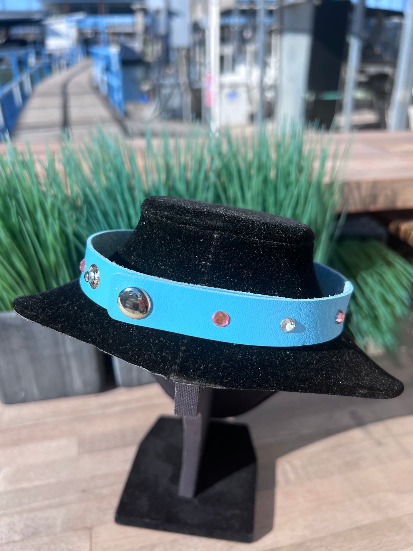 Blue Pet Play Choker Collar