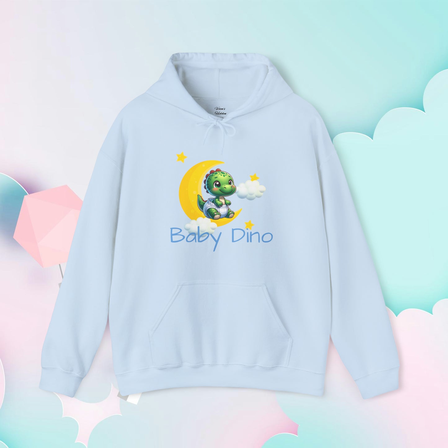 Baby Dino Hoodie - Unisex Hooded Sweatshirt