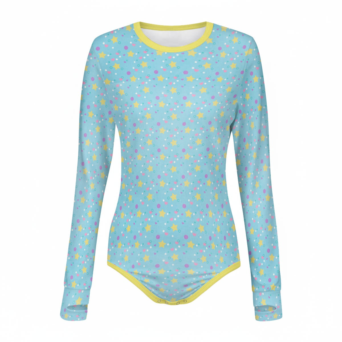 Dreamy Stars Long Sleeve CuddleSuit