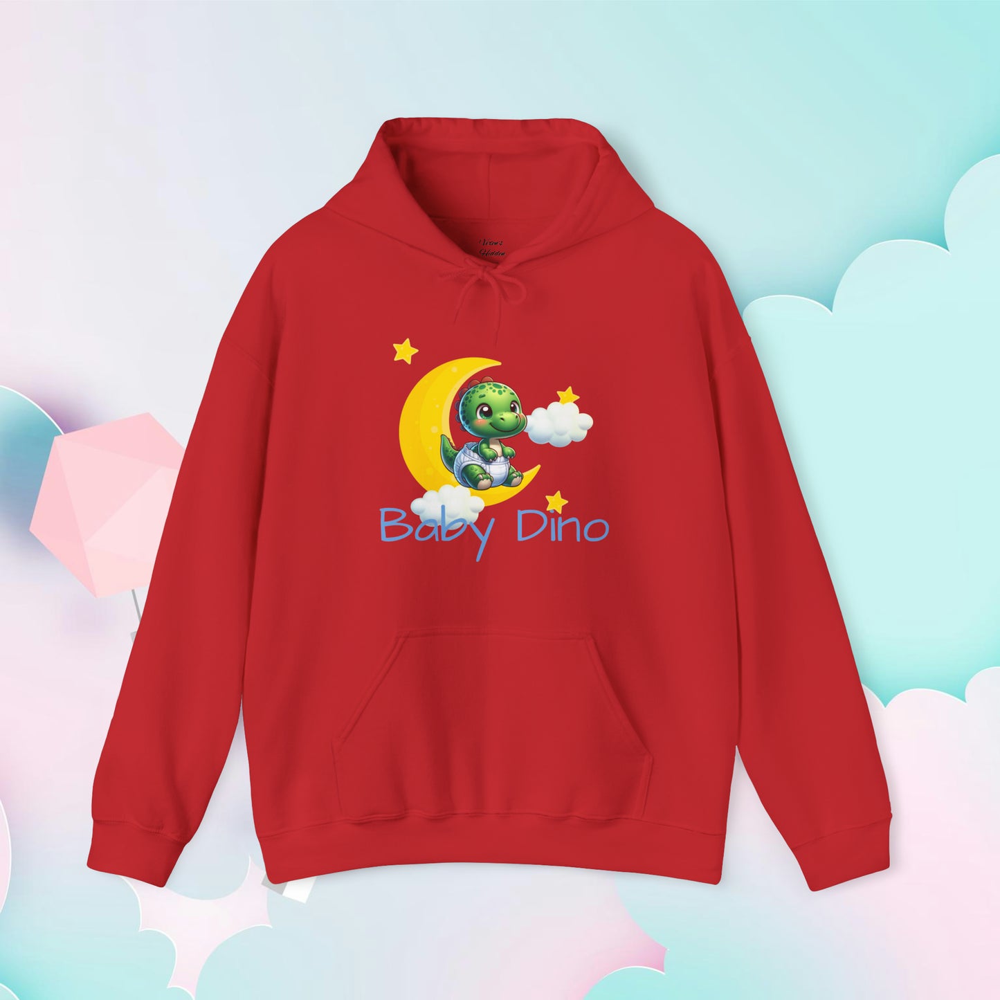 Baby Dino Hoodie - Unisex Hooded Sweatshirt