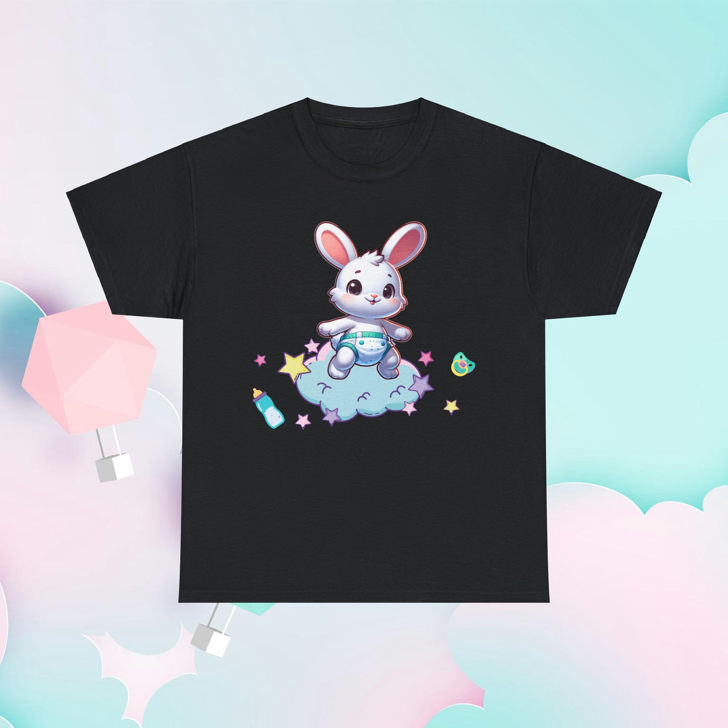 Baby Bunny Unisex T-Shirt - Adult Baby Diaper Lover - Furry Friend Tee