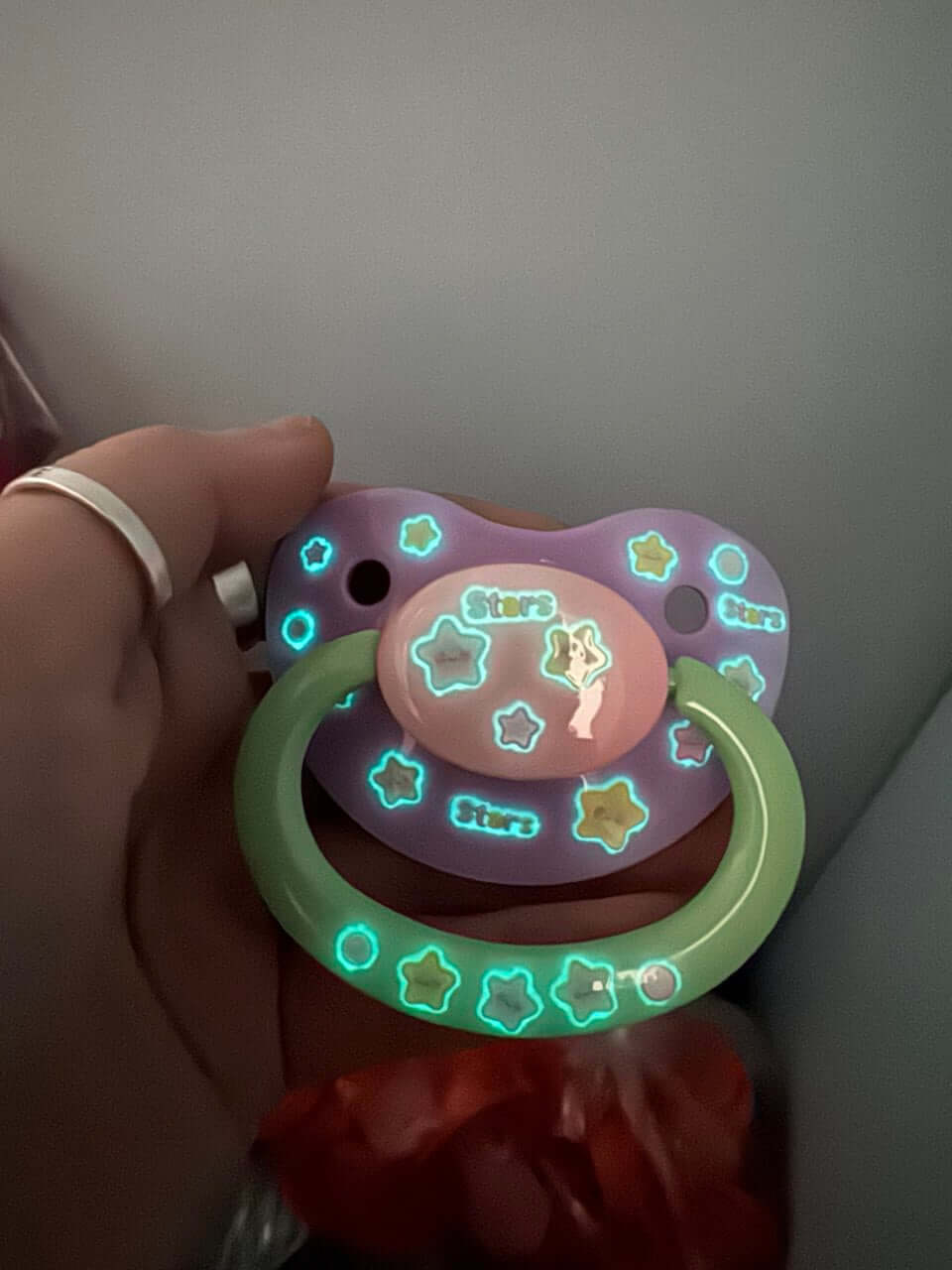 Glow In The Dark Adult Pacifier - Stars