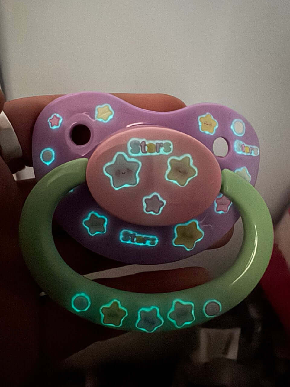 Glow In The Dark Adult Pacifier - Stars