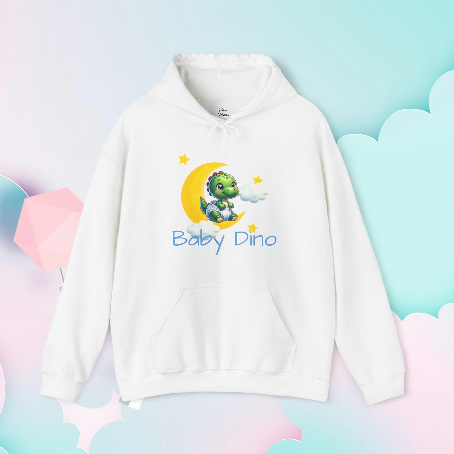 Baby Dino Hoodie - Unisex Hooded Sweatshirt