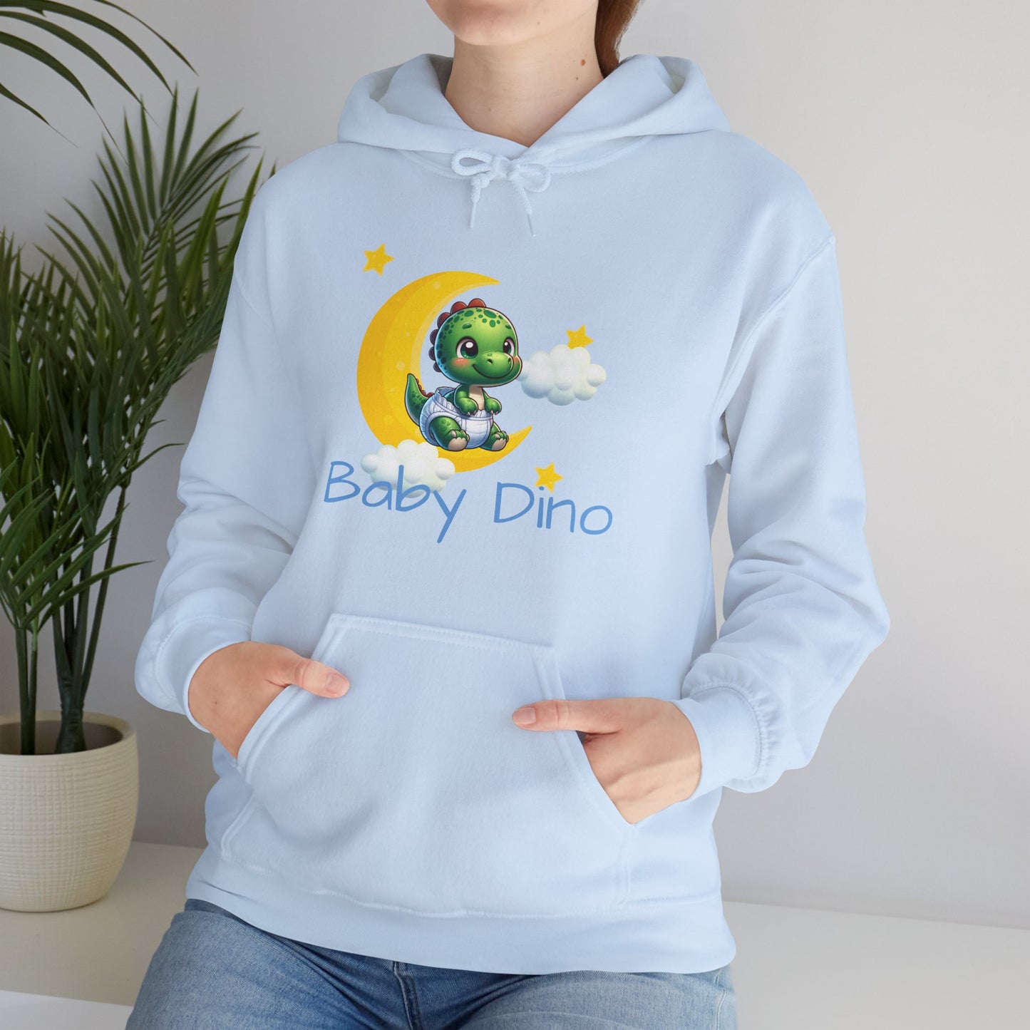 Baby Dino Hoodie - Unisex Hooded Sweatshirt