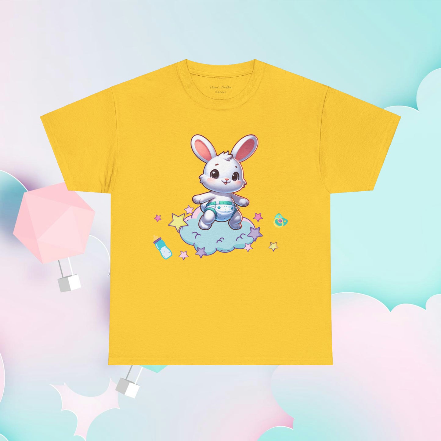 Baby Bunny Unisex T-Shirt - Adult Baby Diaper Lover - Furry Friend Tee