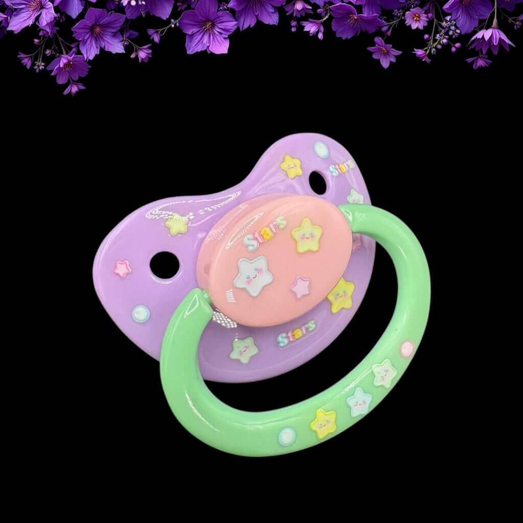 Glow In The Dark Adult Pacifier - Stars