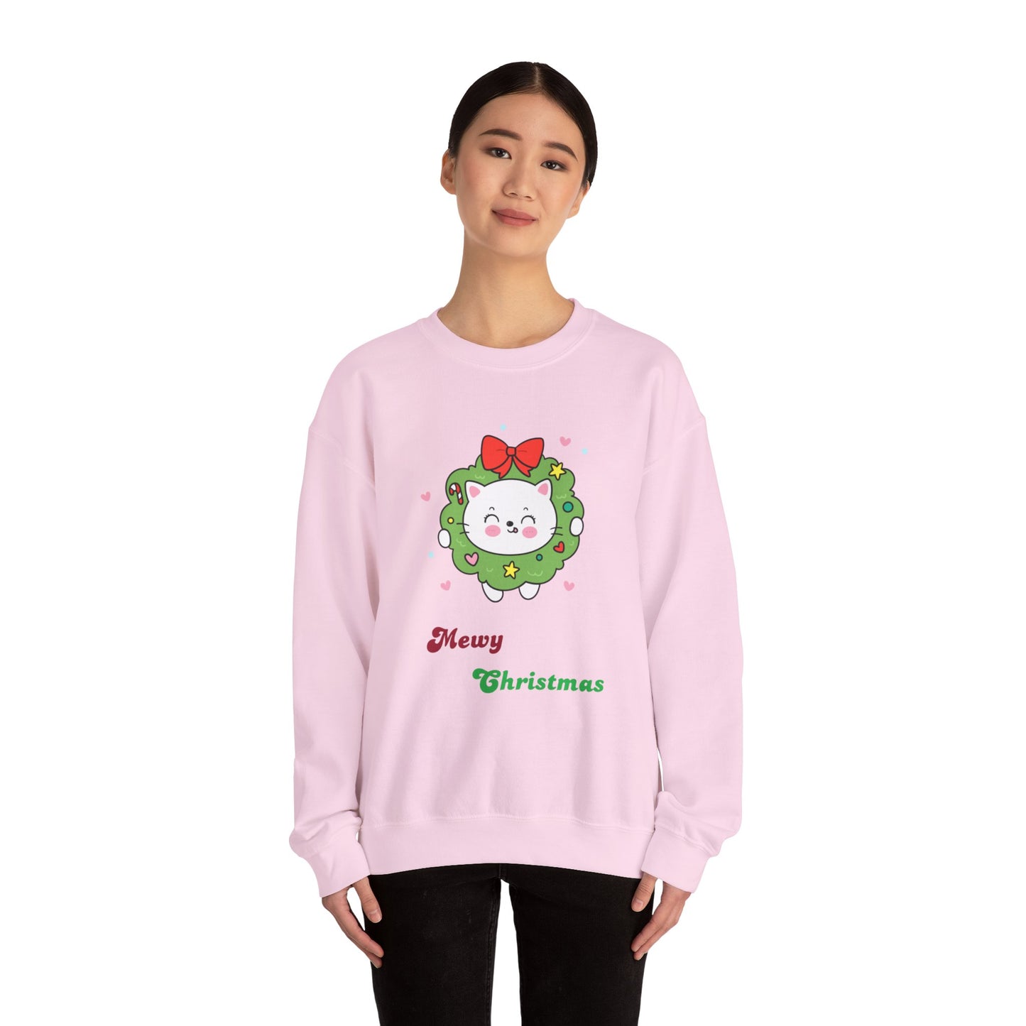 Mewy Christmas Crewneck Sweatshirt - Pet Play