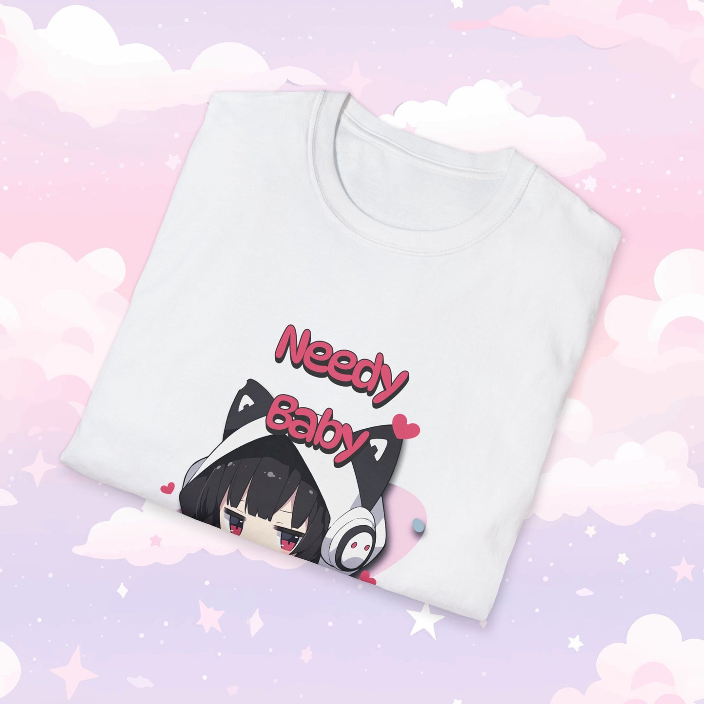 Needy Baby T-Shirt - Kawaii Cat Girl Shirt