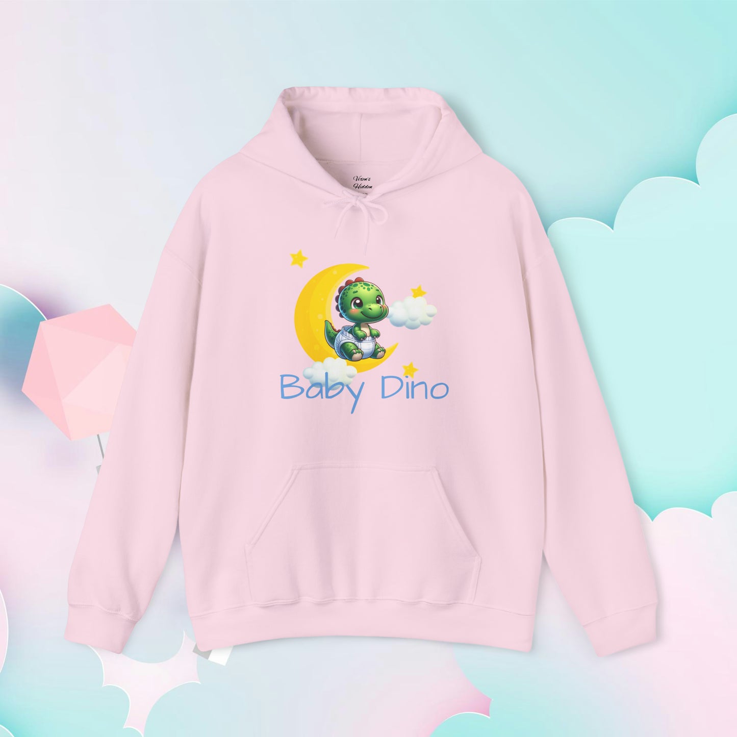 Baby Dino Hoodie - Unisex Hooded Sweatshirt