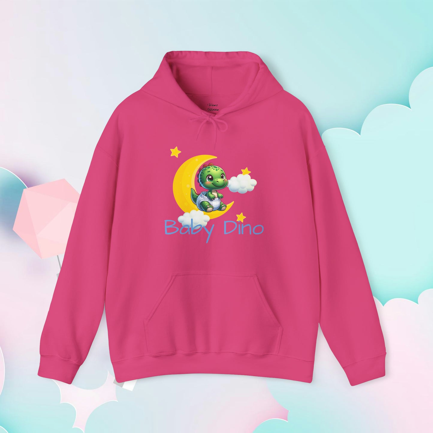 Baby Dino Hoodie - Unisex Hooded Sweatshirt