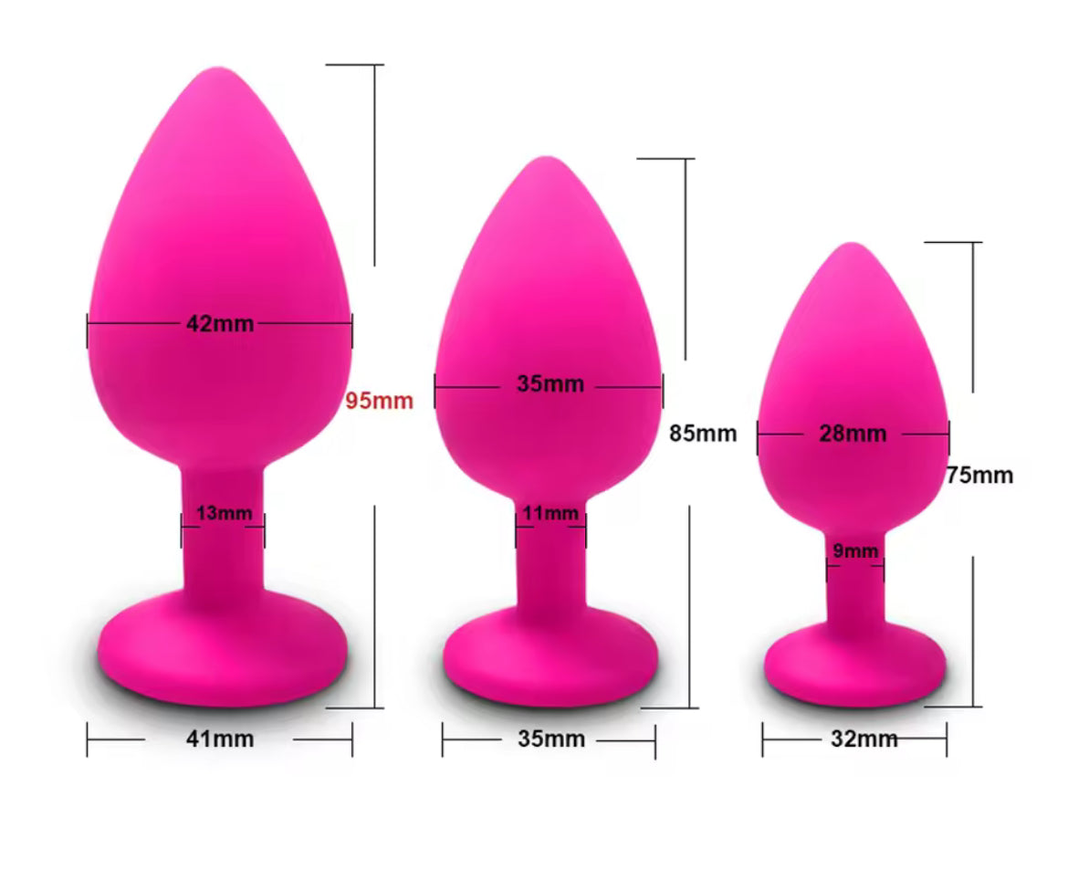 hot pink butt plug