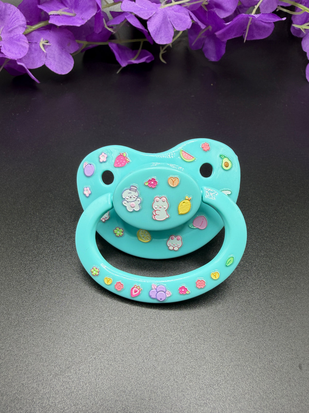 Glow In The Dark Adult Pacifier - Fruit and Friends