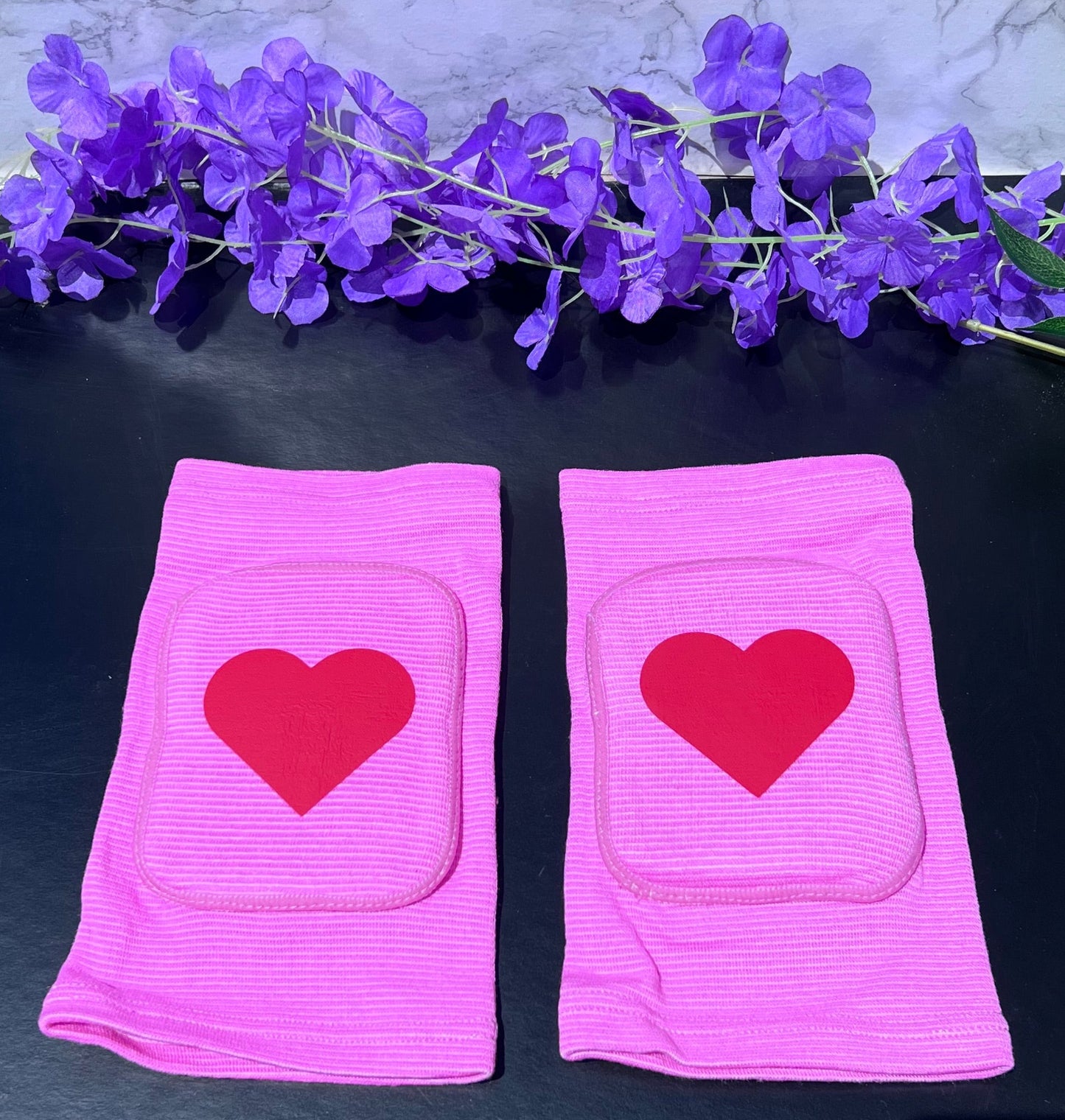 Pink Heart Knee pads
