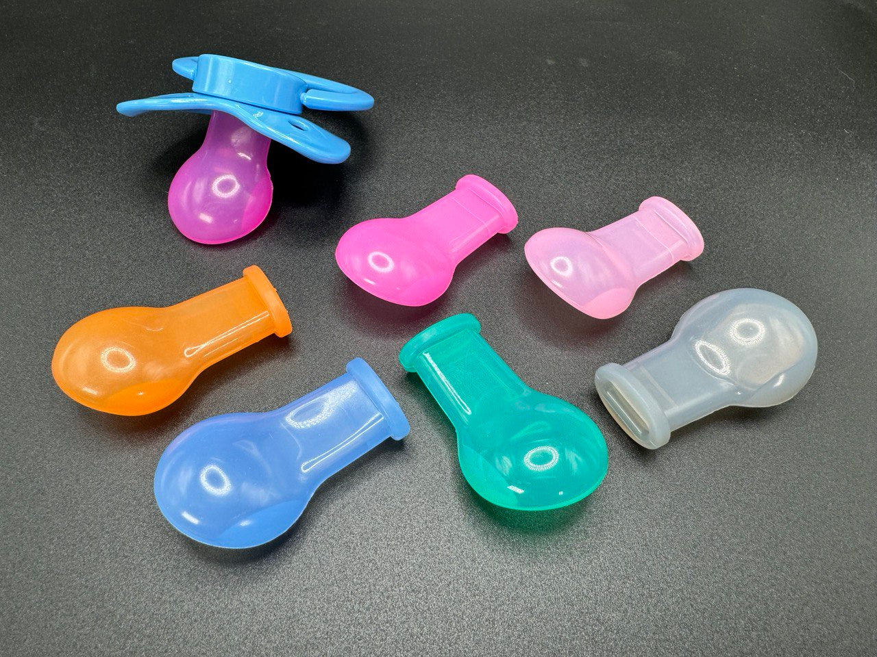 Colorful Adult Pacifier Nipple Add On, Replacement Nipple