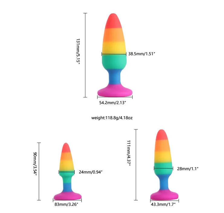 Rainbow Anal Plug