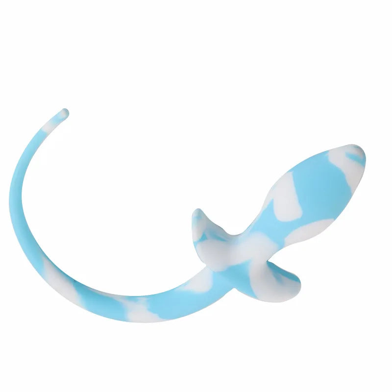 Silicone Long Dog Tail - Pig Tail Anal Plug