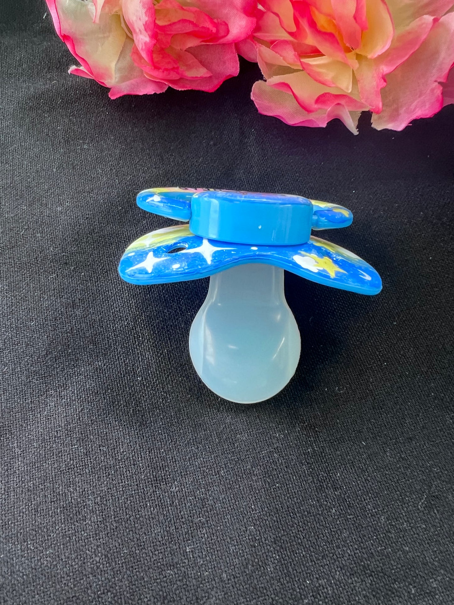 Hand Painted Adult Pacifier - Sleepy Bear