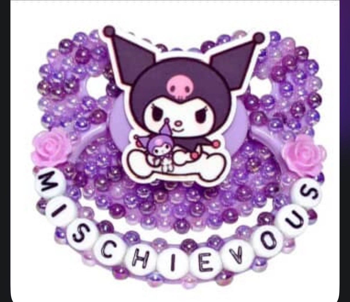 Custom Image Adult Beaded Pacifier