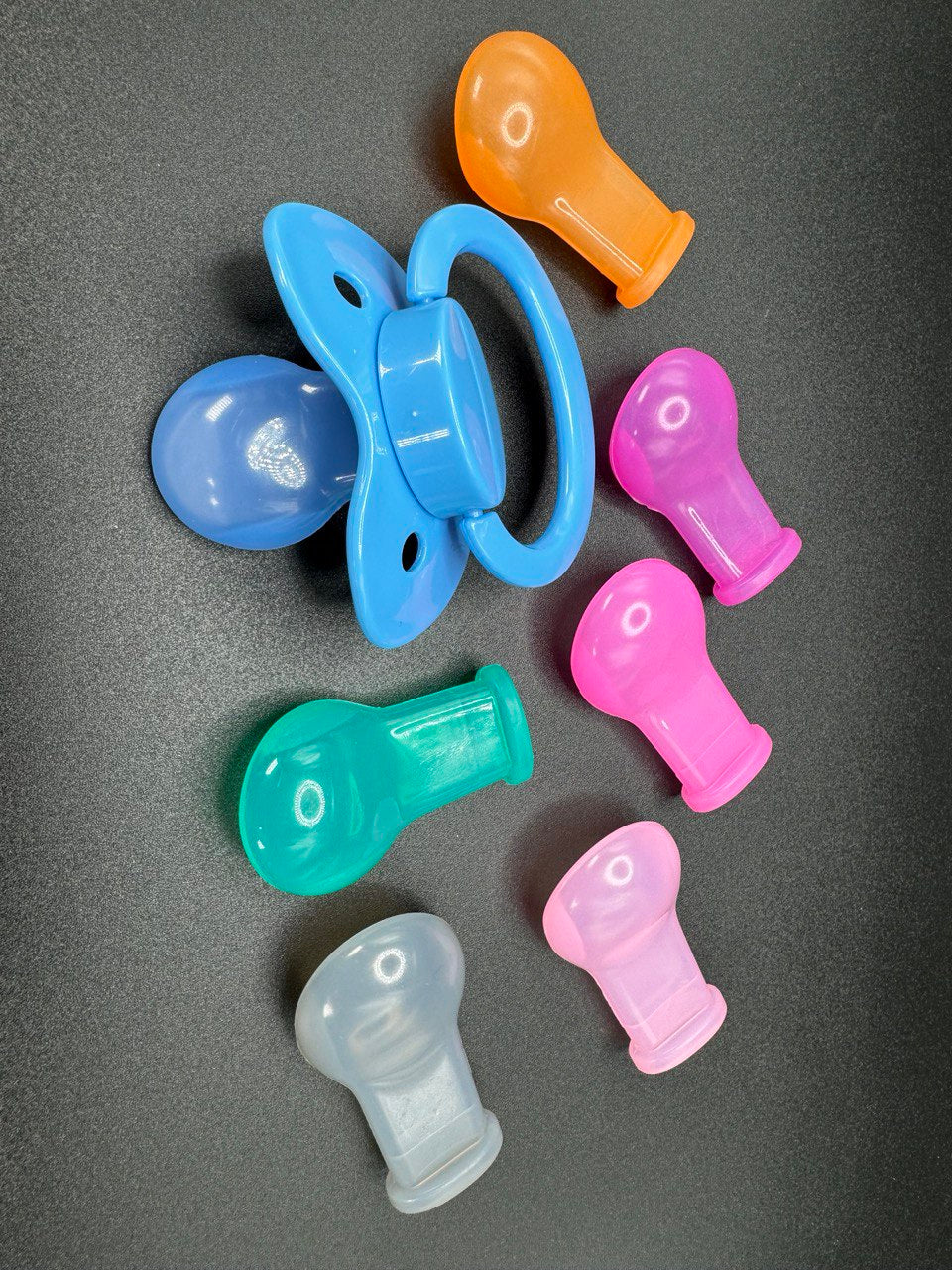 Colorful Adult Pacifier Nipple Add On, Replacement Nipple