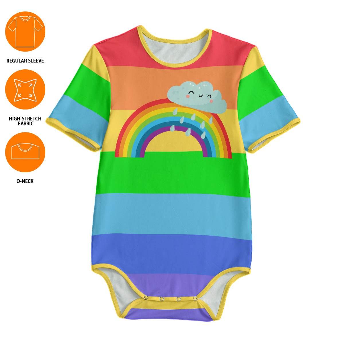 Rainbow Drizzle Adult Unisex CuddleSuit