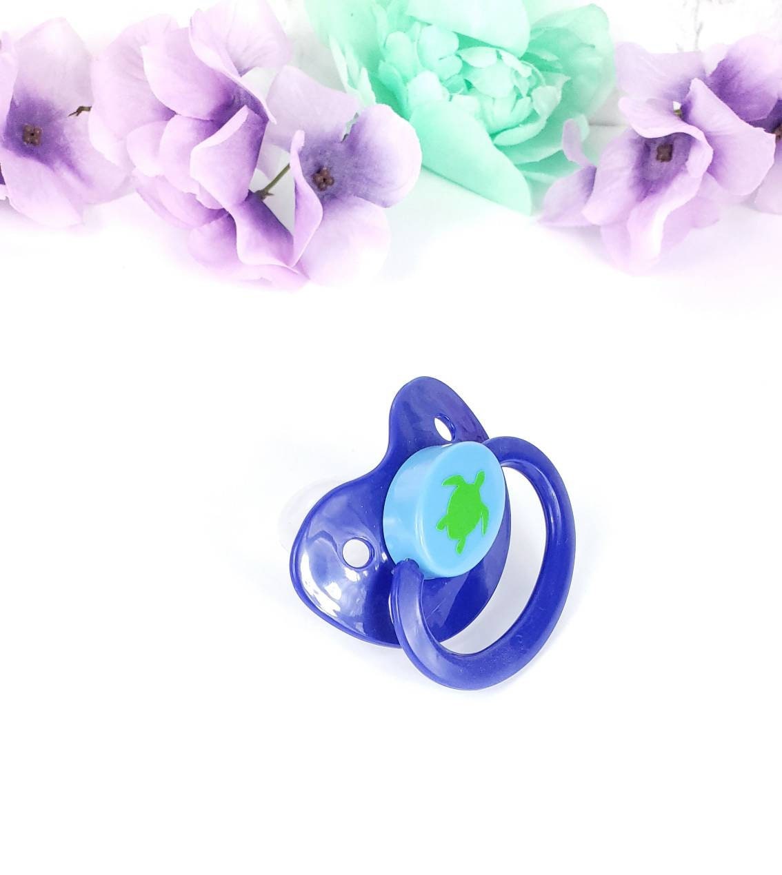 Turtle Vinyl Adult Pacifier