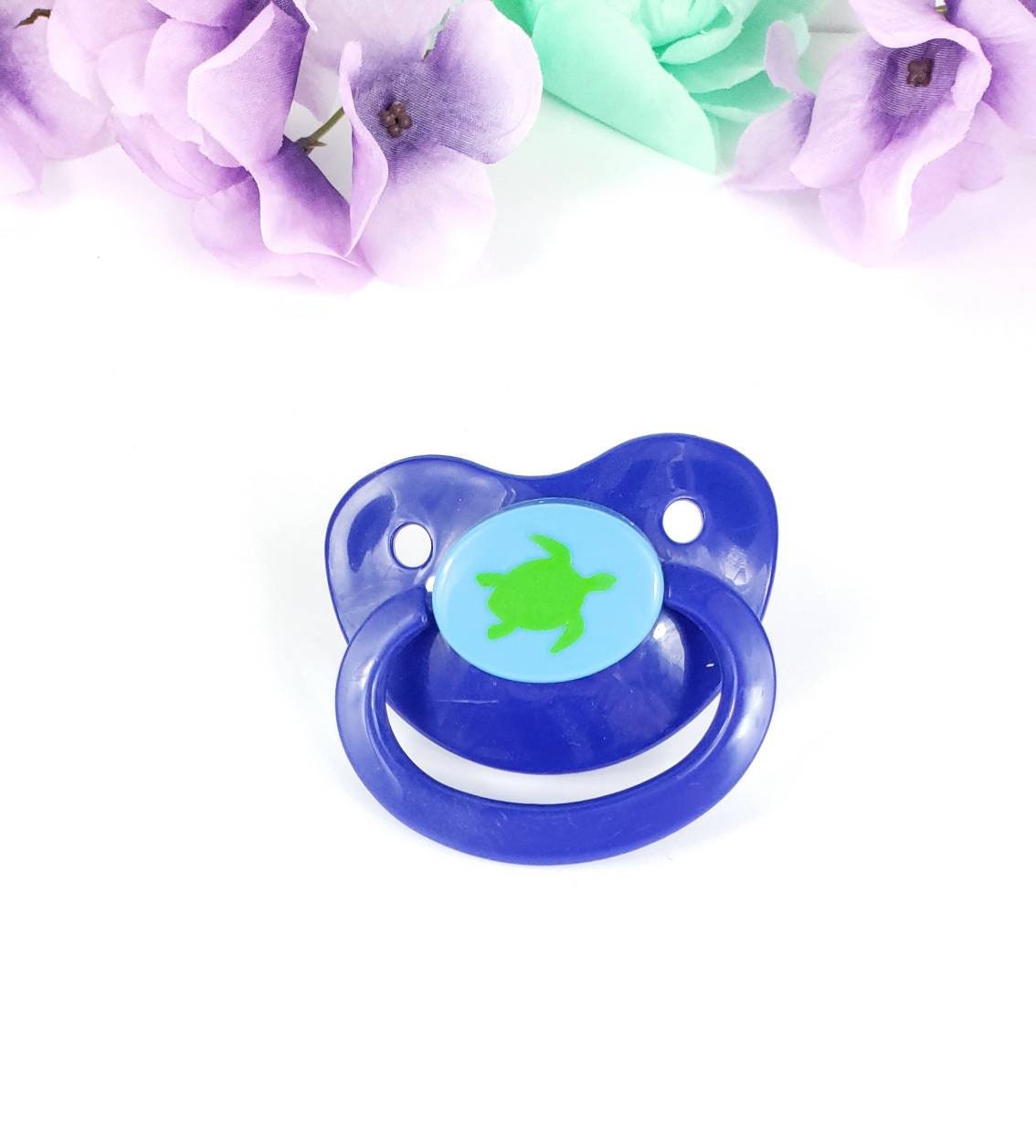 Turtle Vinyl Adult Pacifier