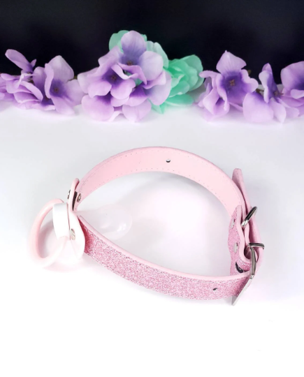 Blue Paw Print Pacifier Gag