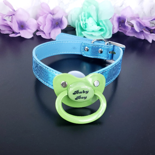 Baby Boy Pacifier Gag