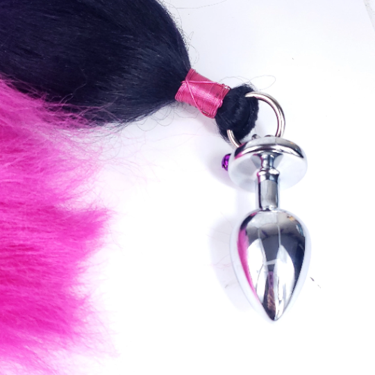 Pink Ombre Pony Tail