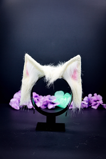 White Pet Play Paw and Ears Set