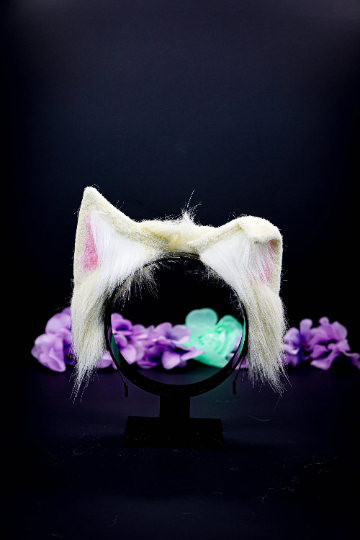White Pet Play Paw and Ears Set
