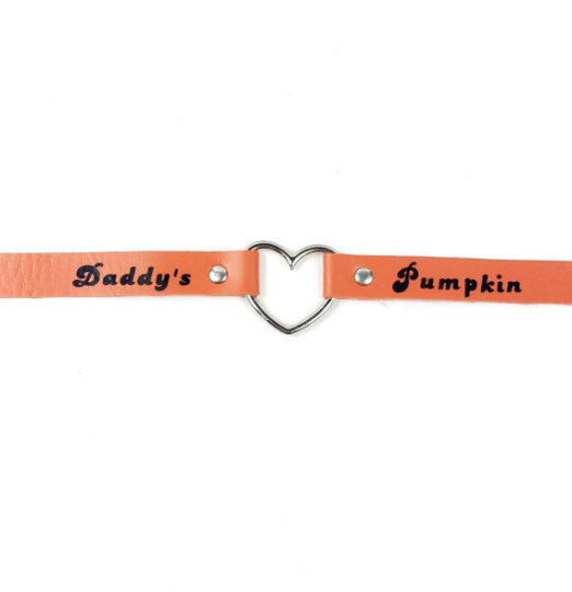Daddy's Pumpkin Choker (Orange)