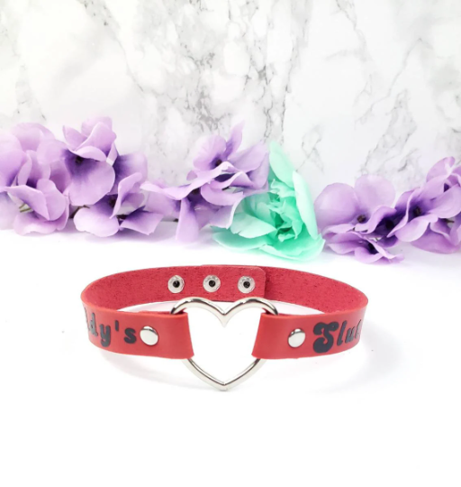 Daddy's Slut Choker (Red)