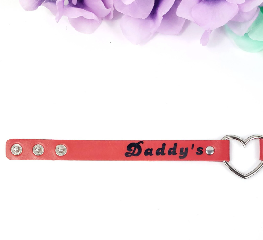 Daddy's Slut Choker (Red)
