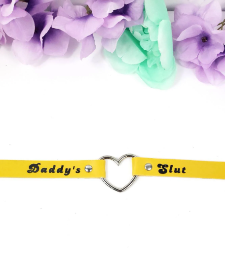 Daddy's Slut Choker (Yellow)