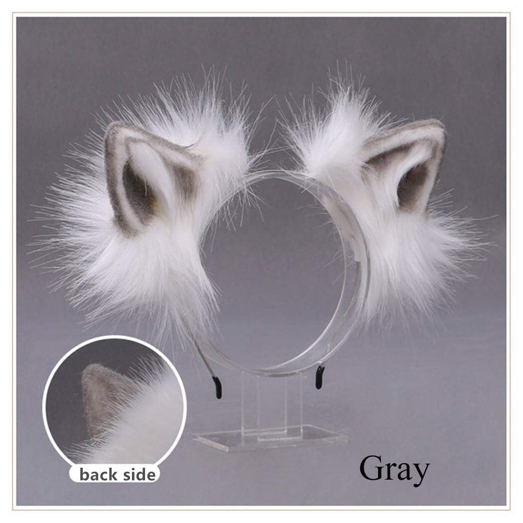 Pet Play Bendable Ears, Faux Fur Animal Ears