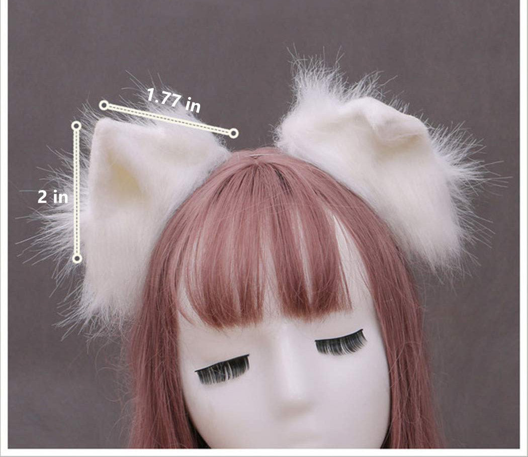 Custom Pet Play Bendable Ears, Faux Fur Animal Ears | Vixen's Hidden Desires
