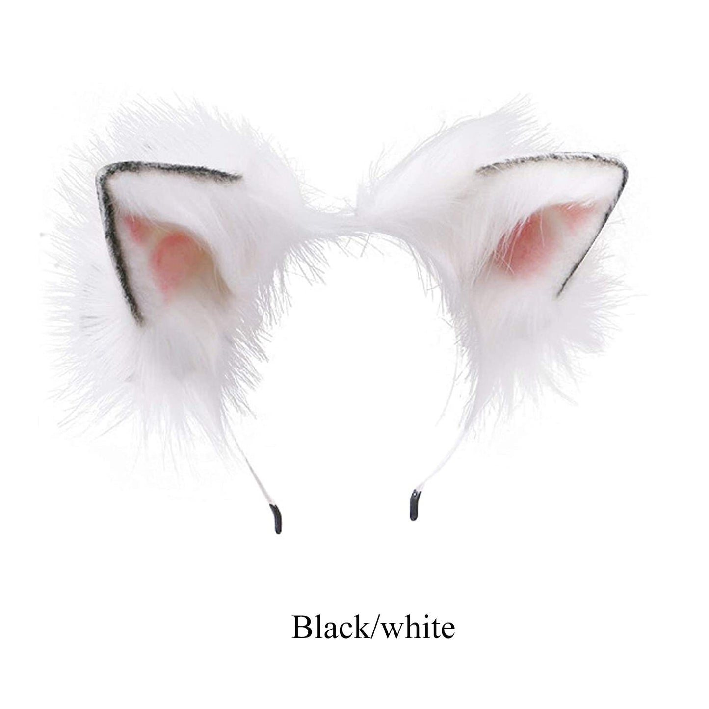 Pet Play Bendable Ears, Faux Fur Animal Ears
