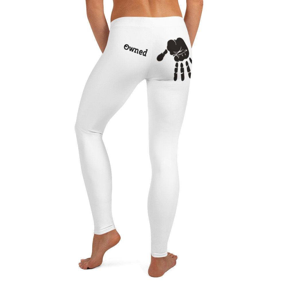 White Owned Leggings, BDSM, Submissive