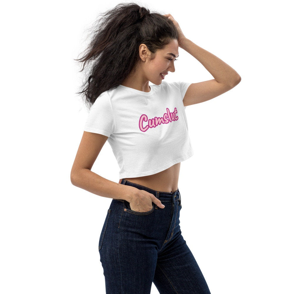 Cumslut, DDLG, Dom/Sub Organic Crop Top