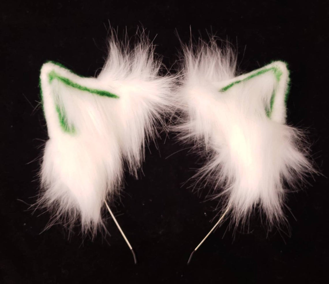 Custom Pet Play Bendable Ears, Faux Fur Animal Ears | Vixen's Hidden Desires