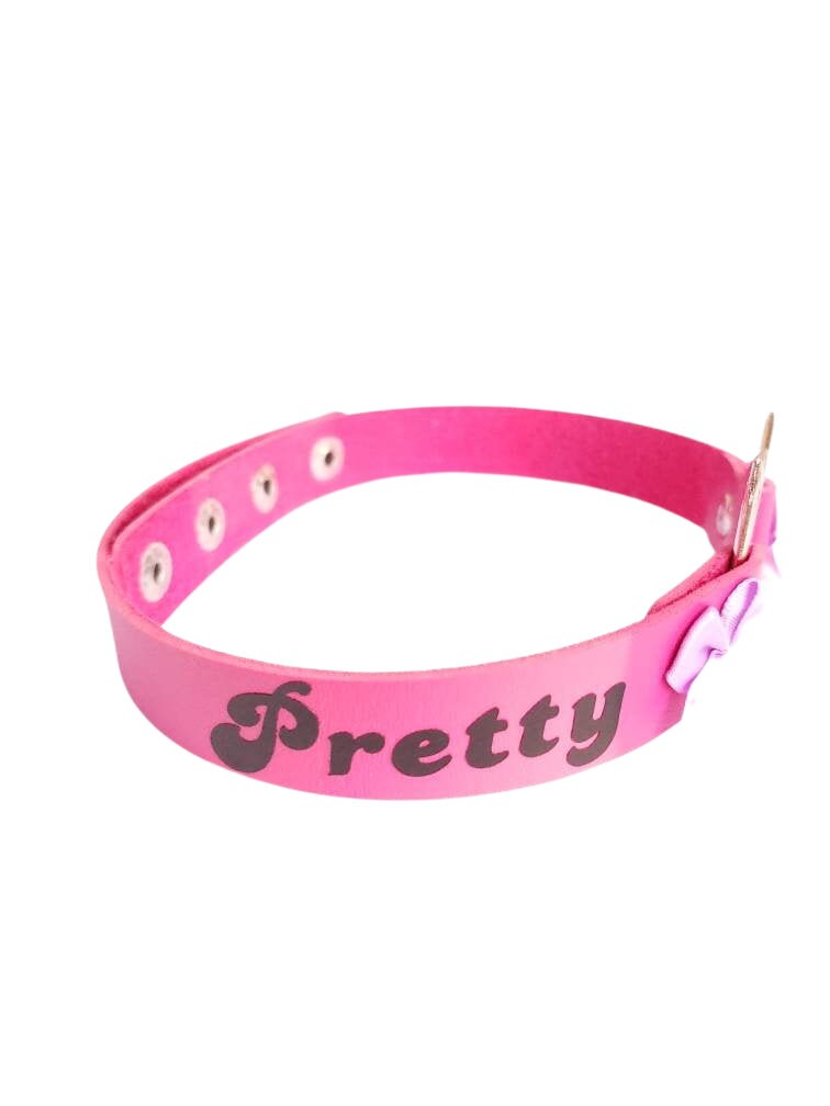 Pretty Kitty Cat Choker, Adjustable Faux Leather Cat Collar | Vixen's Hidden Desires