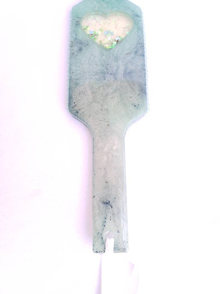 Heart Shaker Resin Spanking Paddle, BDSM Epoxy Resin Paddle | Vixen's Hidden Desires