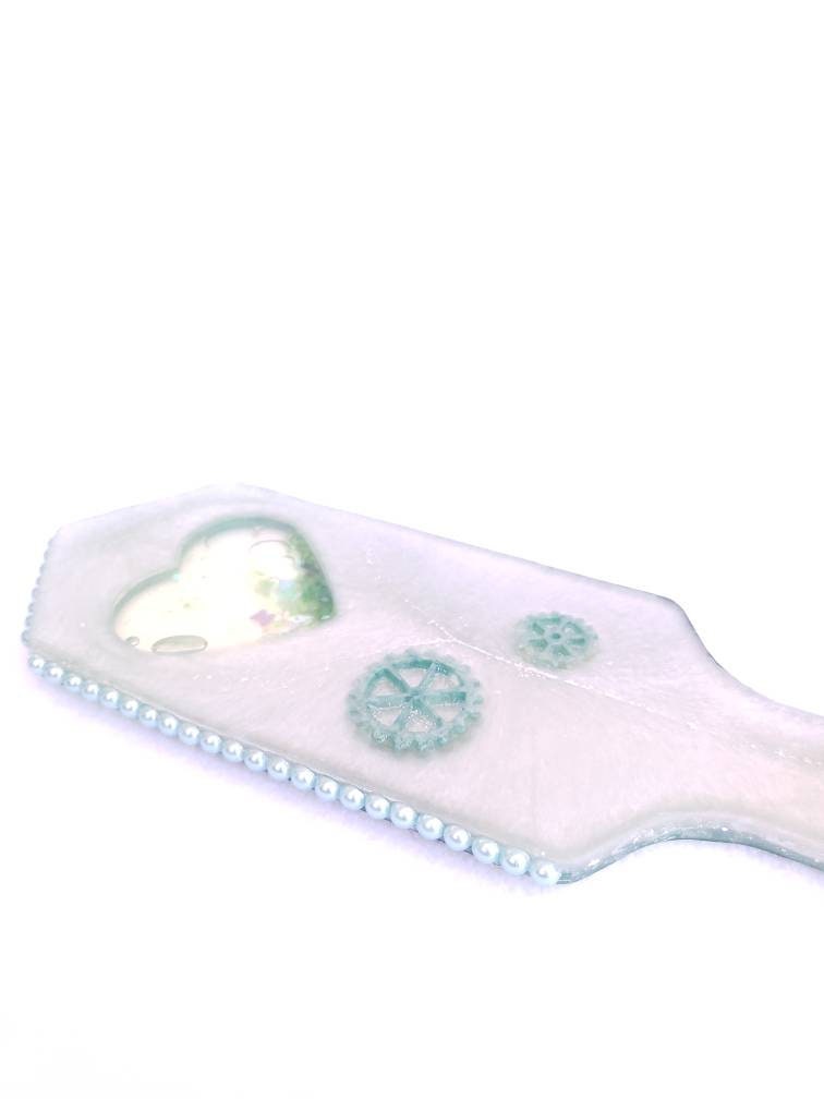 Heart Shaker Resin Spanking Paddle, BDSM Epoxy Resin Paddle | Vixen's Hidden Desires