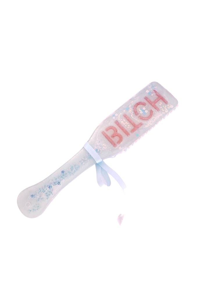 Pastel B*tch Resin Spanking Paddle, BDSM Epoxy Resin Paddle | Vixen's Hidden Desires