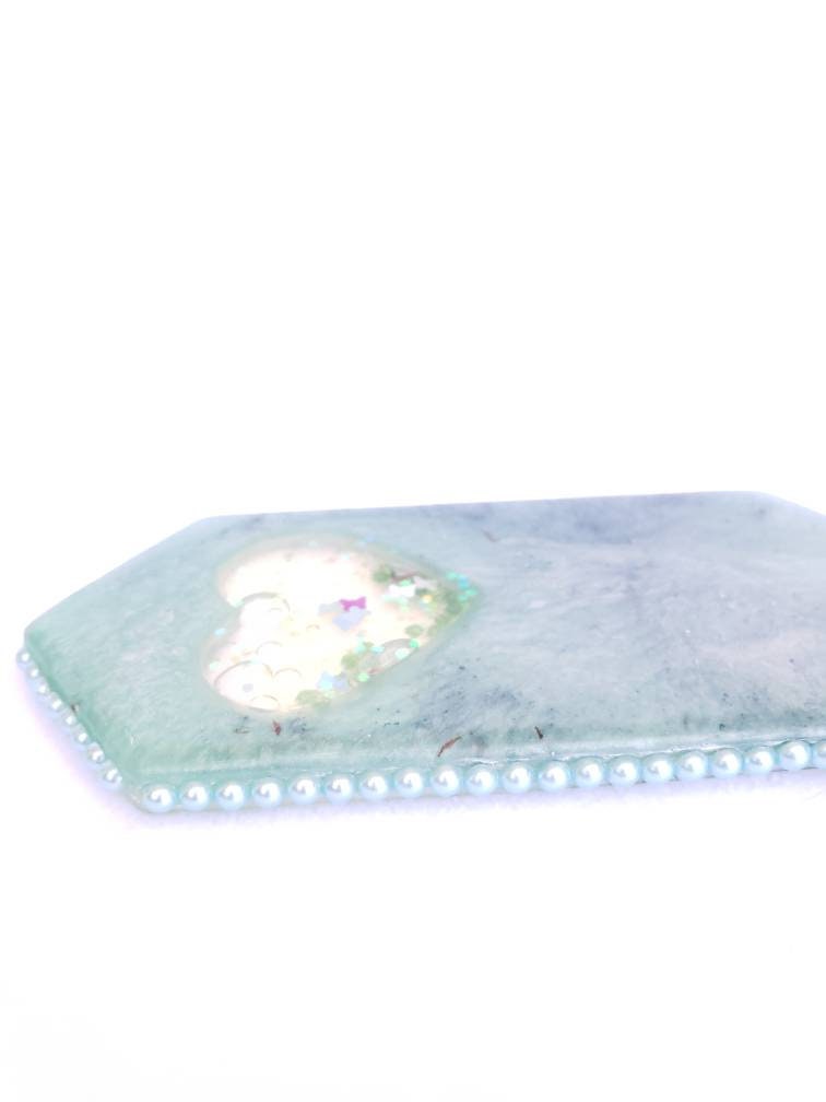 Heart Shaker Resin Spanking Paddle, BDSM Epoxy Resin Paddle | Vixen's Hidden Desires