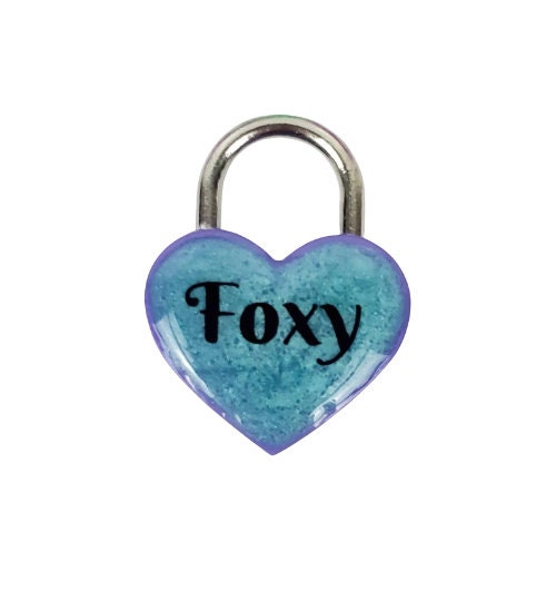 Custom Resin Heart Pad Lock