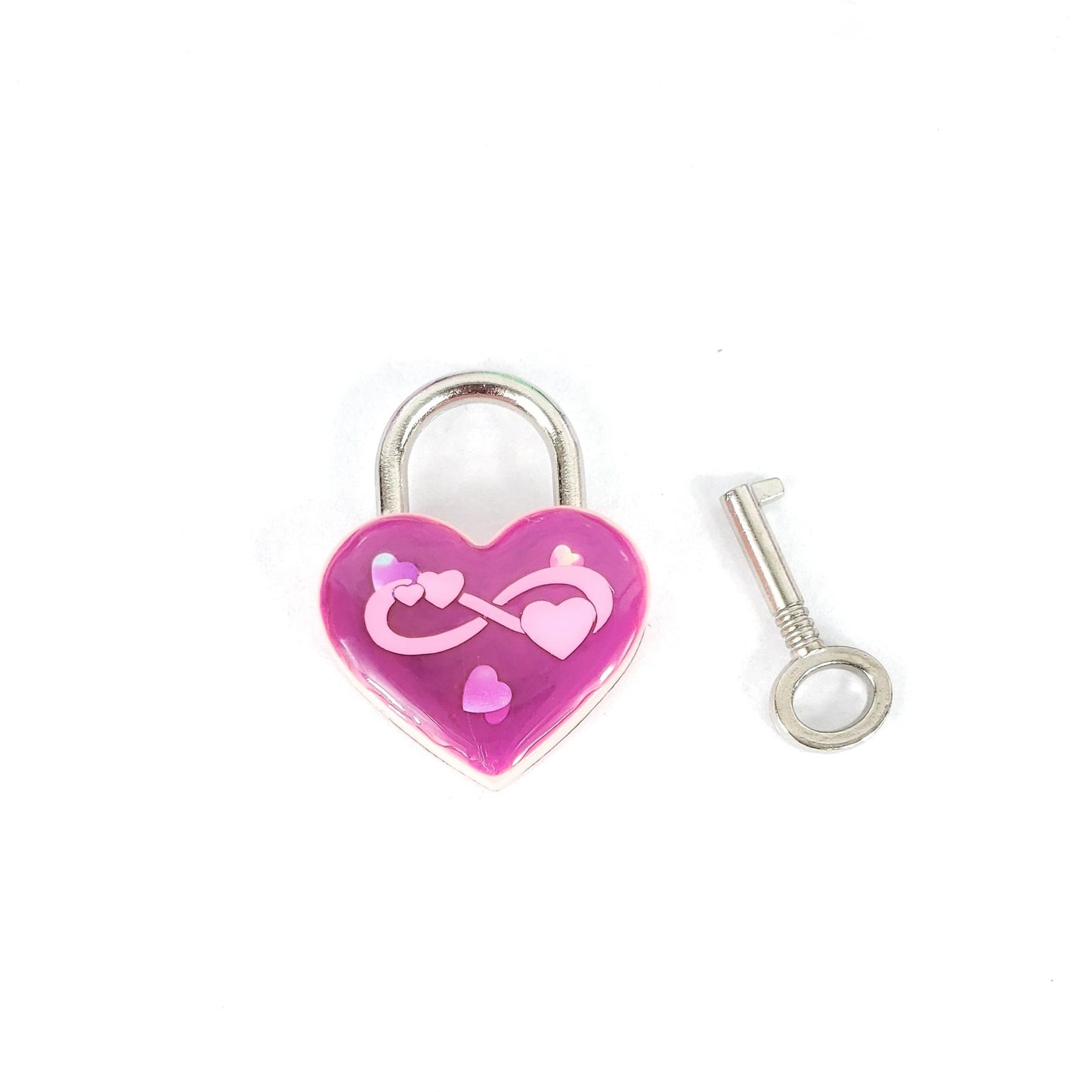 Infinite Love Heart Pad Lock
