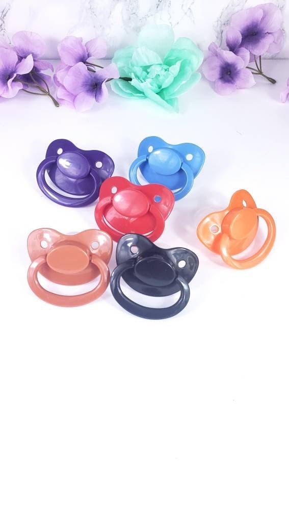 Bulk Plain Adult Pacifier Pack of 5 - Baby Shower Accessories - DIY Little Space DDLG & ABDL Adult Baby Pacifier